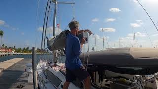 How to connect new running rigging