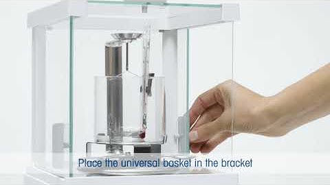 Mettler Toledo JET density kit installation & measurement