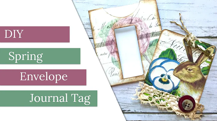 DIY Spring Envelope Journal Tag by Rebecca E. Pars...