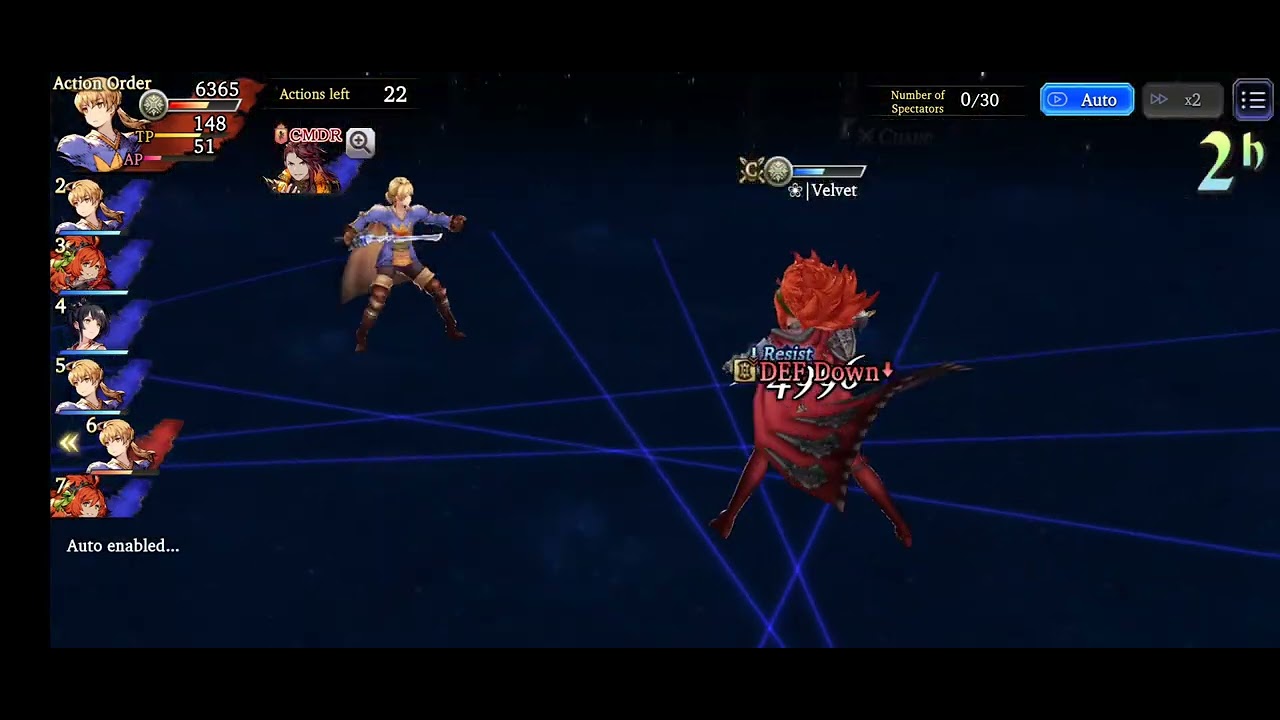 WOTV FFBE GLOBAL - Campeonato BURGUESA EOS - Fase 1 - BF|Herocastr vs ❀|Velvet - Game 3