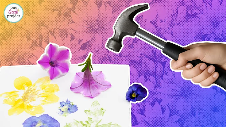 Flower Pounding Craft – Hammered Flower Prints on Paper