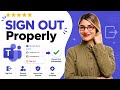 How To Properly SIGN OUT & Remove Microsoft Teams Accounts