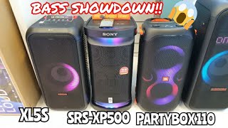 Best Party Speaker LG XBOOM XL5S vs. SONY SRS-XP500 vs. JBL Partybox 110 Party Speaker | Bass Test!😱