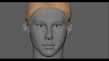 Blend shapes face rig test