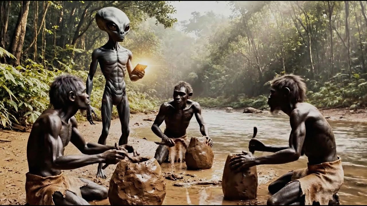 Primitive Alien Life a million years ago - Aliens taught primitive humans how to make ...