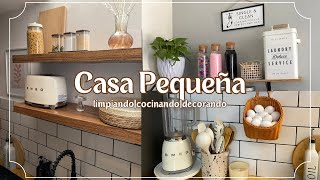 CAMBIE LA DECO EN MI COCINA|Organizando área de lavado+Haciendo lentejas|Lau Lara