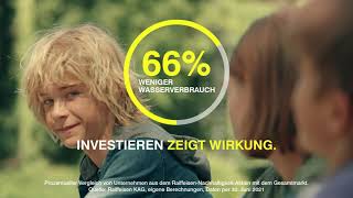 Nachhaltig in die Zukunft investieren und Wasserverbrauch reduzieren.