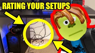 ROASTING YOUR ROBLOX GAMING SETUPS...