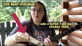 Super FAST way to Change Banjo Strings AND The BEST Strings For Me