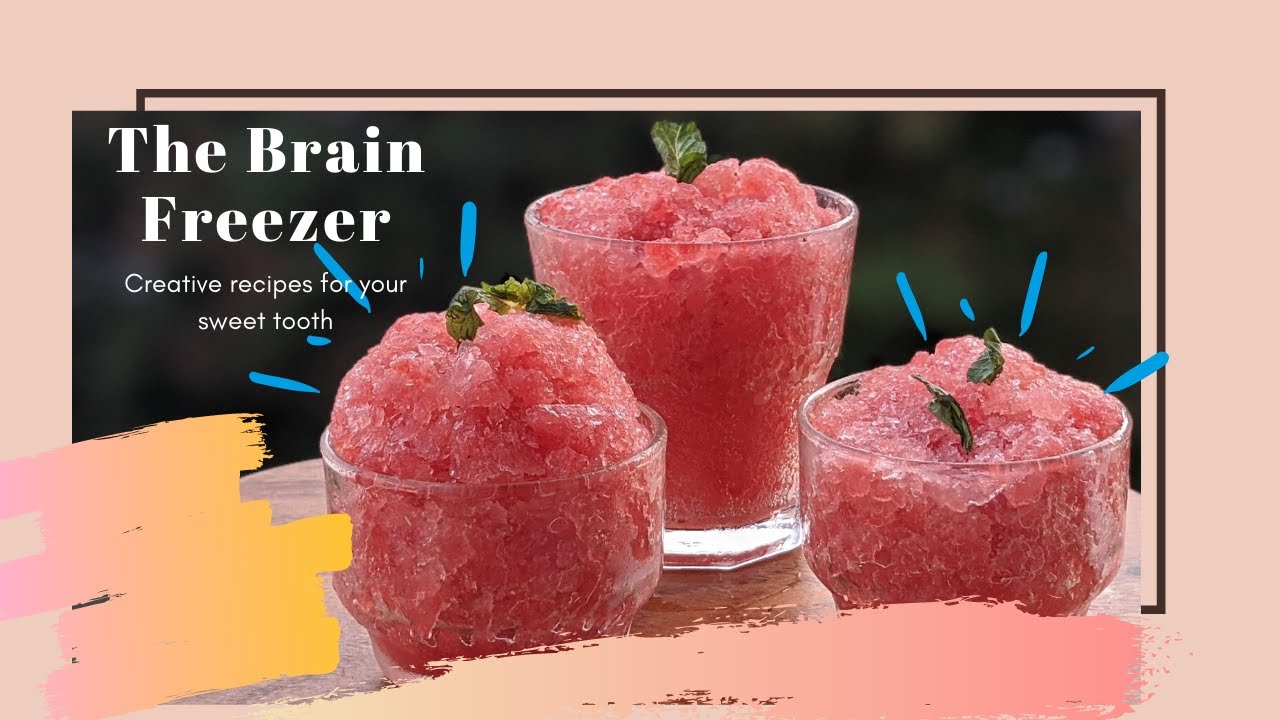 Watermelon IceCream Sorbet Recipe | Brain Freezer | Summer Special Recipes | Homemade Ice Cream | Special Menu
