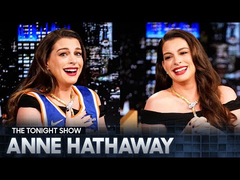 Anne Hathaway Gets Surprised with OG Anunoby Jersey, Talks Verity Red Carpet & Plays Best Thing Ever