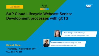 SAP CLM Webcast Series: Development processes with gCTS