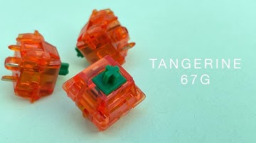 Tangerines 67g Switch Review + GMK/SA Typing Test #Tangerine