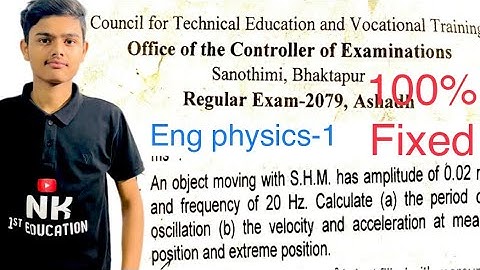 Ctevt engineering physics 1st sem numerical || ctevt first year physics || important numerical