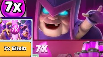7x Elixir - Lightning Fast 3 Crown Win in Clash Royale!