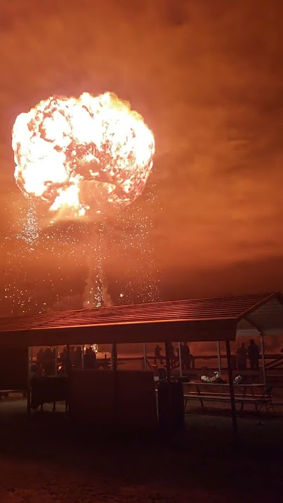 100 gallons gas explosion caught on camera!! 🔥🔥🔥🔥