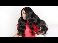 Body wave hair bundles with frontal