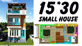 15x30 House Plan || Ghar Ka Naksha || 15 By 30 House Design || Makan Ka Naksha