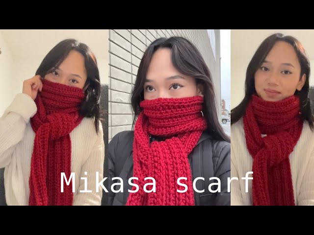 Crochet Mikasa Scarf Tutorial #crochet