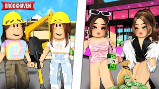 FICAMOS RICAS CONSTRUINDO MANSÕES NO BROOKHAVEN | Historinhas Brookhaven RP | Roblox