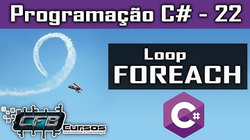 Loop FOREACH / Estruturas de iteração - Curso Programação Completo C# - Aula 22