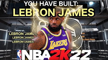 NBA 2K22 OFFICIAL LEBRON JAMES BUILD - 54 BADGE UPGRADES - DEMIGOD SMALL FORWARD BUILD