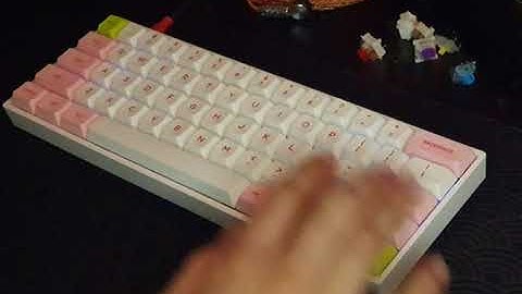 ArroKeys banana split SK64X typing test