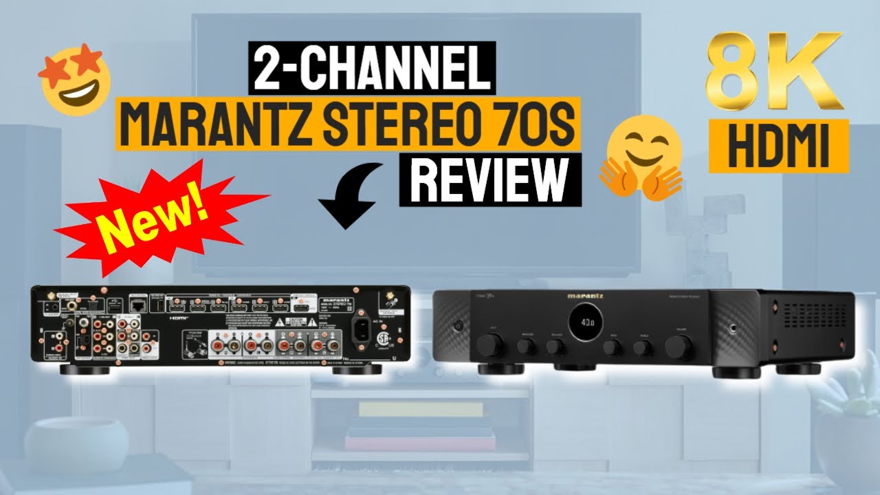 NEW RELEASED! Marantz Stereo 70s 2 Channel AV Receiver - Slim