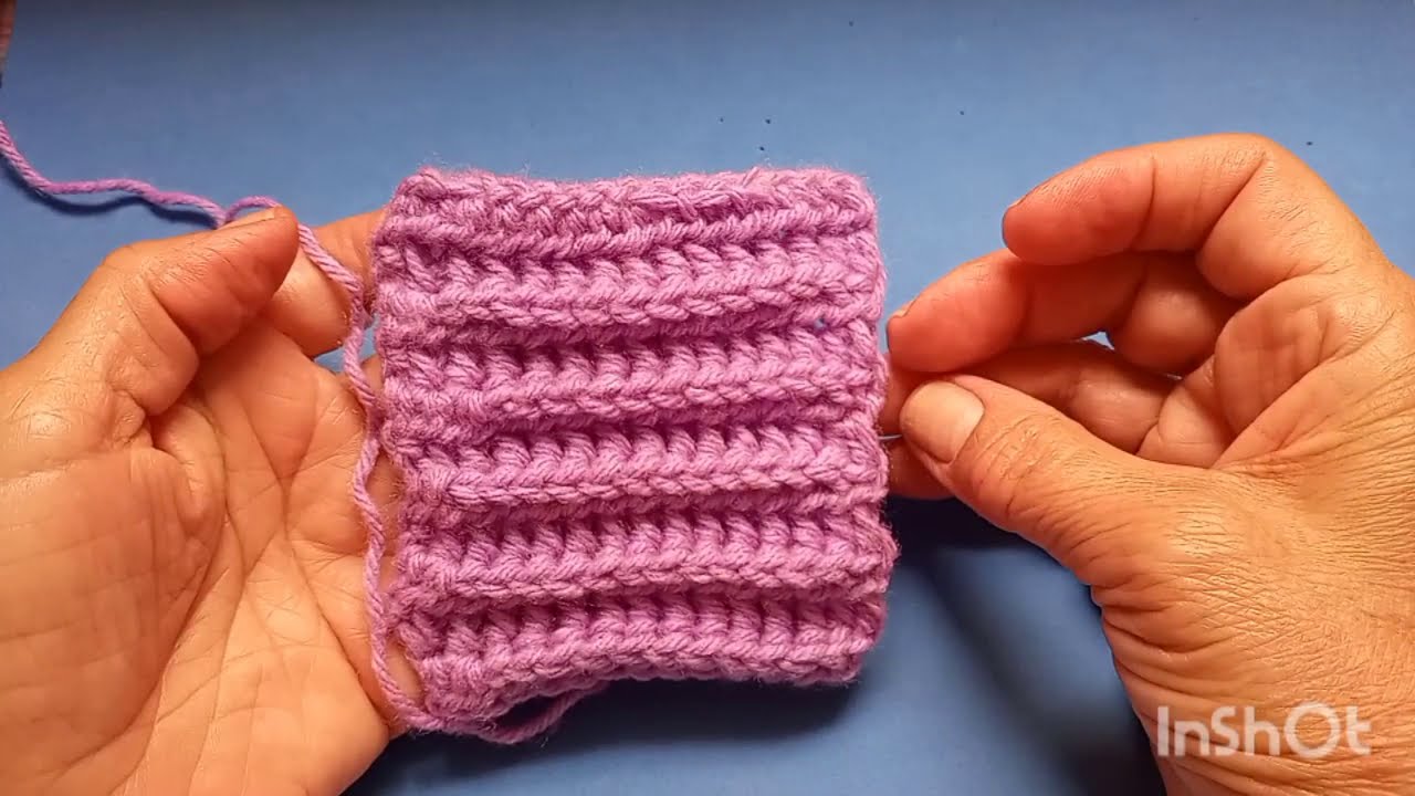 Tutorial  ponto elástico de crochê