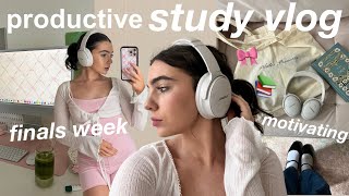 STUDY VLOGhow I stay motivated & organized during finals week (as a procrastinator)