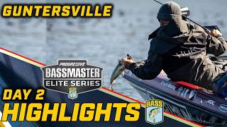 Highlights: Day 2 of Bassmaster ELITE at Lake Guntersville