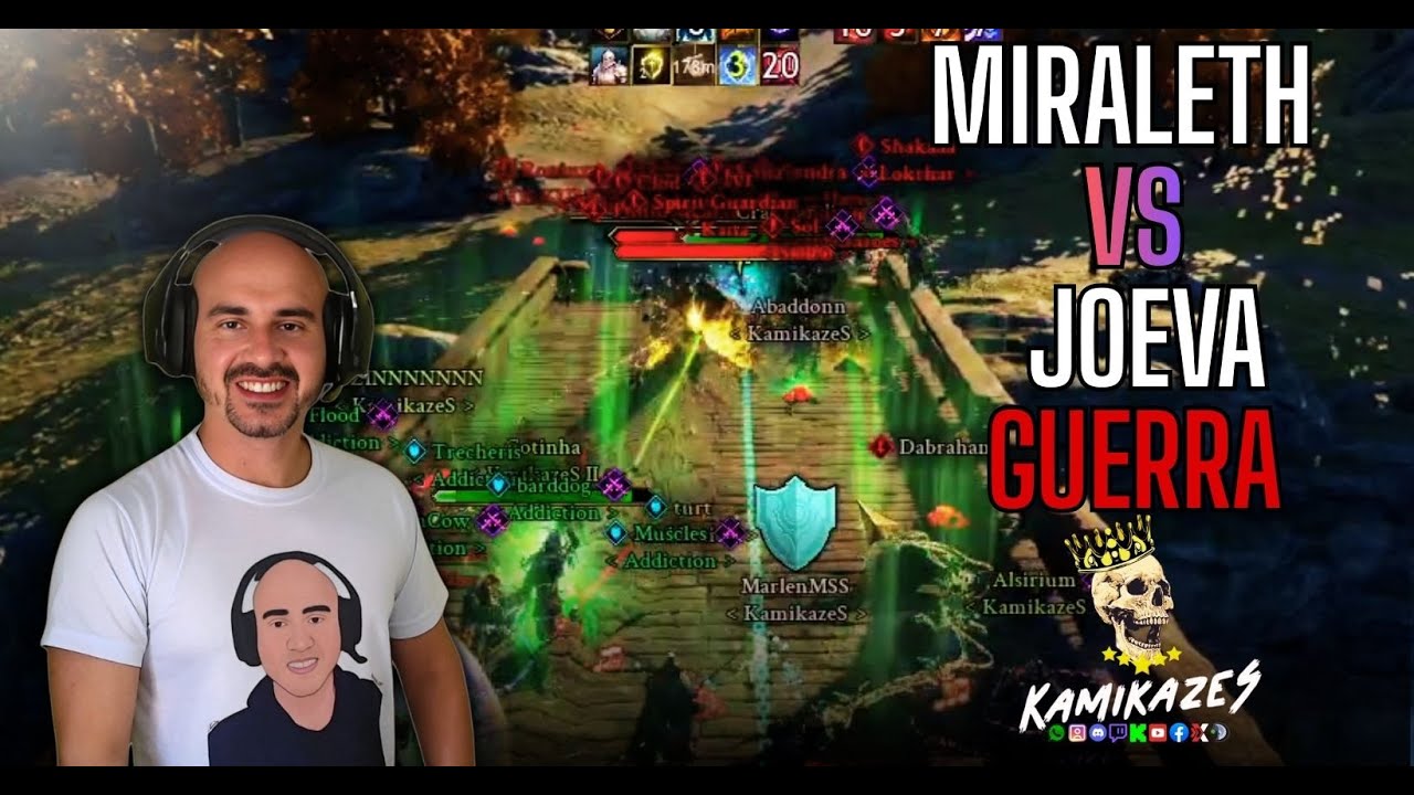 🔥 ASHES OF CREATION - MIRALETH VS JOEVA - GUERRA DE CIDADE. #2