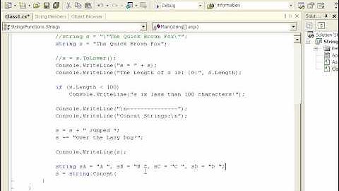 C# From A to Z - Lesson 34: Concatenate & StringBuilder