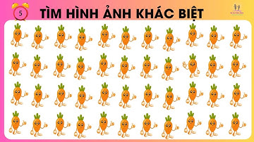 Tìm Điểm Khác Biệt Chủ Đề Rau Củ Quả | Thử Tài Bé Cấp Độ Khó |Nguyễn Thị Lan Anh