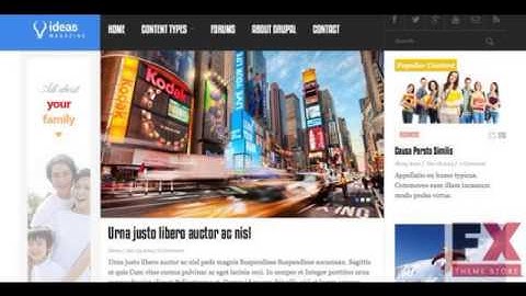 Preview Juno Magazine Responsive Drupal Theme TForest