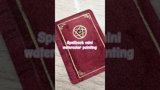 Sabrina magic spellbook mini watercolor painting #minipainting #watercolor #watercolorpainting #art