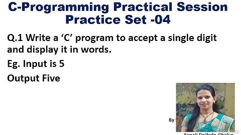 Write a ‘C’ program to accept a single digit and display it in words. | Switch case with example