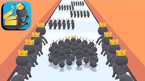 Tiny Run 3D 🐜👑🐜 Gameplay Walkthrough Android, ios Max Levels #mobilegame #gameplay #tinyrun #ants