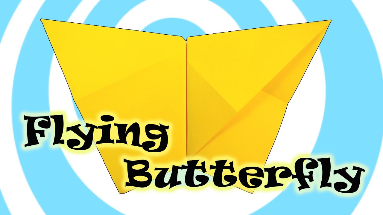 Easy Paper Origami Flying Butterfly Instructions YouTube
