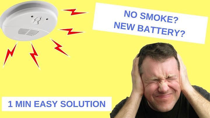 How to stop smoke alarm from chirping without new battery
