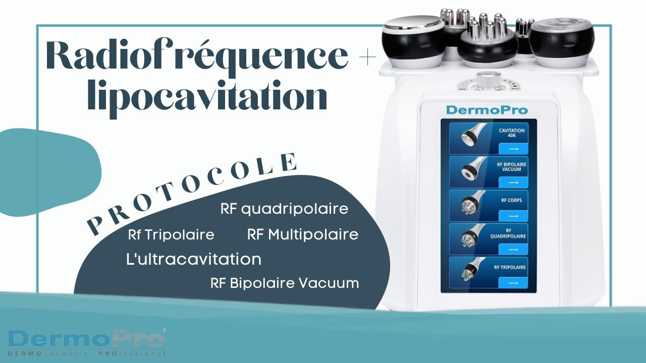 DERMOREF 3.1 Radiofréquence + Ultra Cavitation + vacuum + laser lipolyse