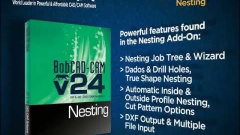 BobCAD-CAM Nesting Add-On Product Overview