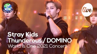 Stray Kids (스트레이키즈) - 소리꾼(Thunderous), DOMINO [World is One 2021 CONCERT - 화제의 무대 다시보기] Resimi