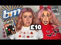 £10 B&amp;M HALLOWEEN MAKEUP CHALLENGE 😱🎃💋