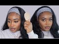 I TRIED A HEADBAND WIG & IT WAS ONLY $25 | AMAZON WIG REVIEW | SUPER EASY | BEGINNER FRIENDLY
