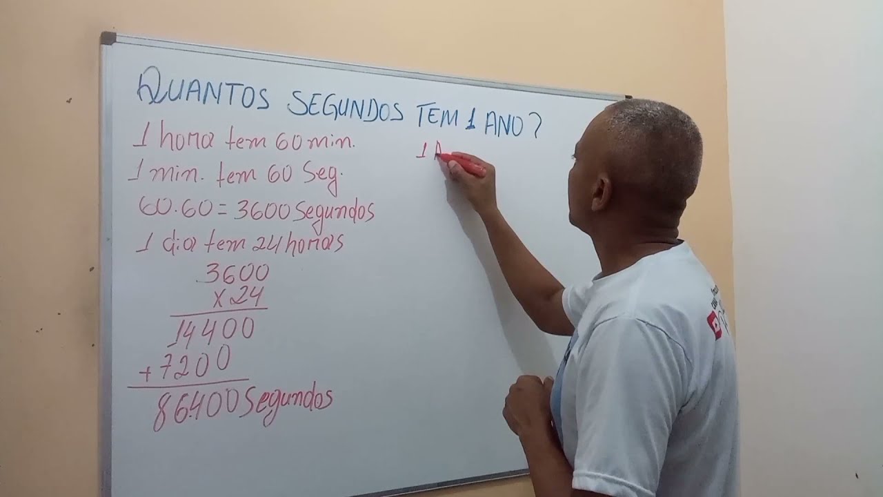 Quantas horas, minutos e segundos tem em 1 ano?