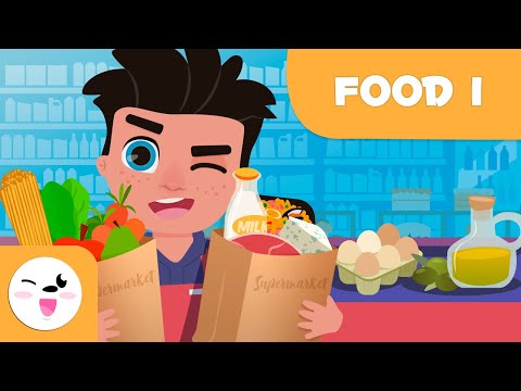 SUPERMARKET FOODS - Part 1 - Food Vocabulary for Kids
