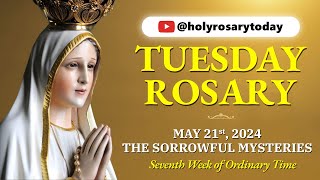 TUESDAY HOLY ROSARY 💛 MAY 21 2024 💛 THE SORROWFUL MYSTERIES OF THE ROSARY [VIRTUAL] #holyrosarytoday