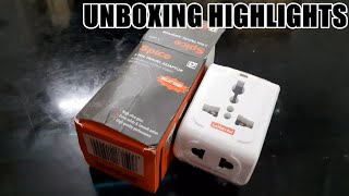 Goldmedal Curve Plus 3 pin Universal Adaptor Unboxing Video- UNBOXING HIGHLIGHTS