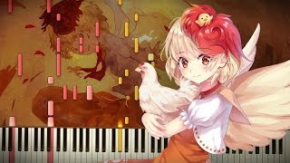 Synthesia: Touhou 17 - Seraphic Chicken | Piano Tutorial